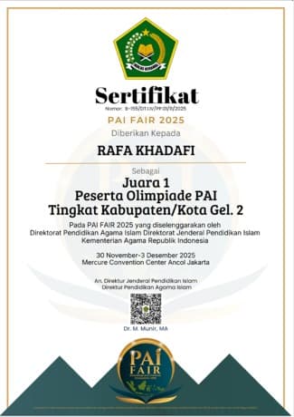 Juara 1 Olimpiade PAI (PAI Fair)