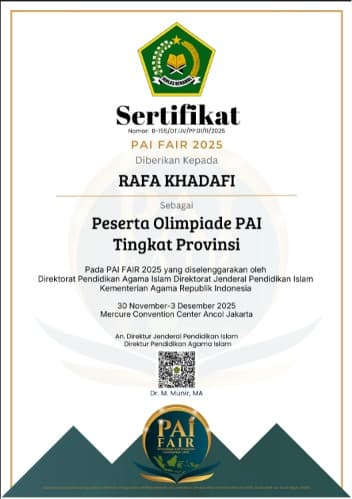 Peserta Olimpiade Provinsi PAI